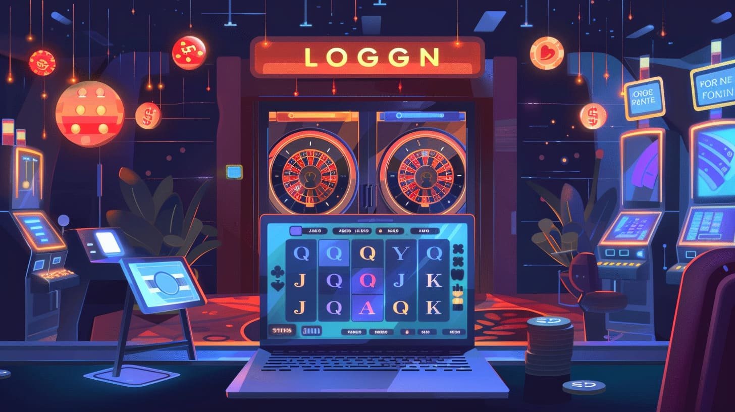 Antarmuka dashboard utama platform abk slot menampilkan kategori kasino, sportsbook, dan slot games